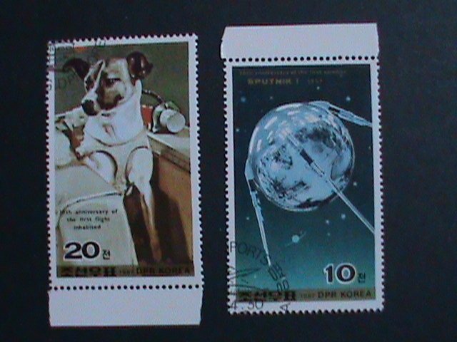 ​KOREA STAMP-1987-30TH ANNIVERSARY OF FIRST FLIGHT CTO STAMPS VERY FINE