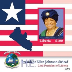 Liberia 2011 - LIBERIA 23RD PRESIDENT ELLEN JOHNSON SIRLEAF - Souvenir Sheet MNH