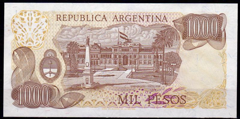 Argentina 1000 Pesos Banknote Uncirculated Mint