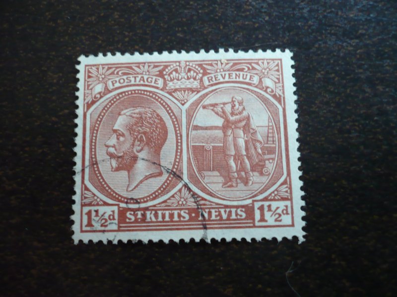 Stamps - St. Kitts-Nevis - Scott# 41 - Used Part Set of 1 Stamp