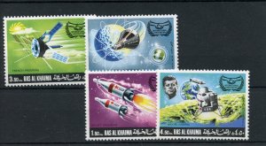 RAS AL KHAIMA IYC  JOHN F. KENNEDY SPACE SET MINT NH