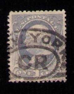 US Sc 145 Used Fancy NY Cancel VF