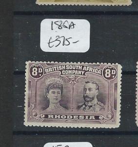 RHODESIA (P1612B) DOUBLE HEAD 8D  SG185A    EXTREMELY FRESH FULL MOG