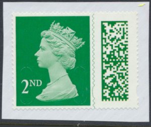 GB QEII Security Definitive Bar coded  2nd  Class M22E Used  see details & scan