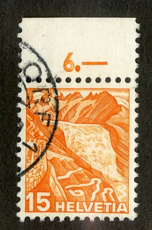 SWITZERLAND 231 USED SCV $1.75 BIN $.75 WATERFALL