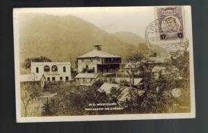 1921 Veracruz Mexico RPPC Postcard Cover Atoyac train Station