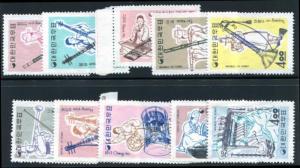 Korea 417-426 Mint NH, Music