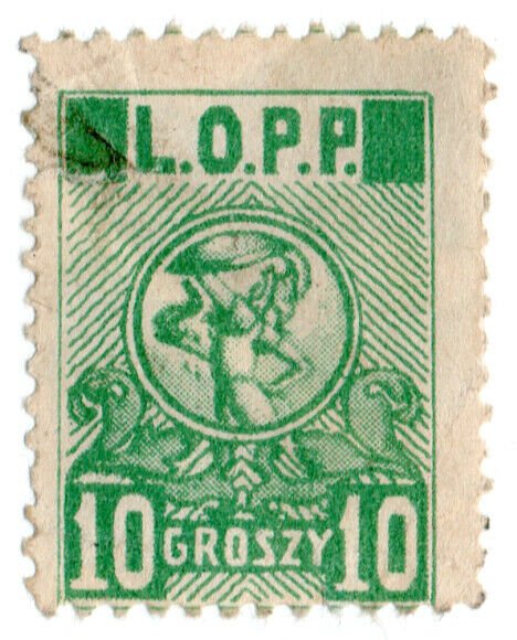 (I.B) Poland Cinderella : LOPP Private Air Mail 10G