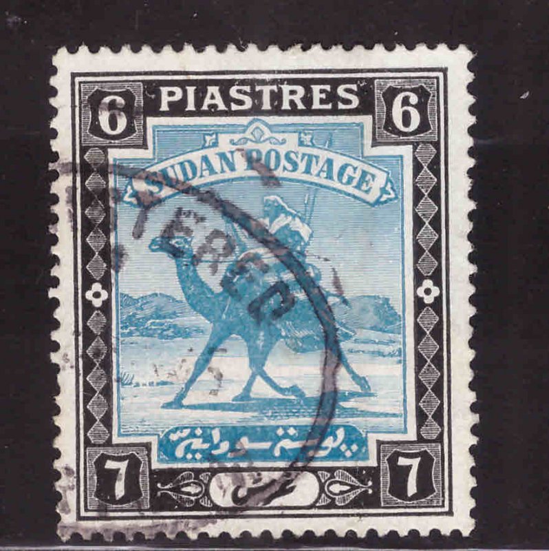 SUDAN Scott 47 Used Camel mail stamp