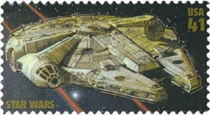 2007 41c Star Wars, 30th Anniversary, Millennium Falcon Scott 4143b Mint F/VF NH