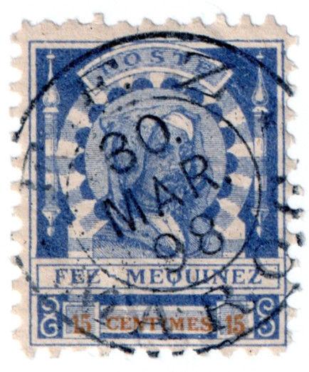 (I.B-CK) French Morocco Local Post : Fez-Mequinez 15c