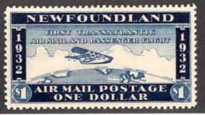 AMTE4, NSSC, Newfoundland, Canada, $1, XF/SUPERB, MNH,1st Transatlantic Air Mail