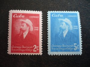 Stamps - Cuba - Scott#441-442  - Mint Hinged Set of 2 Stamps