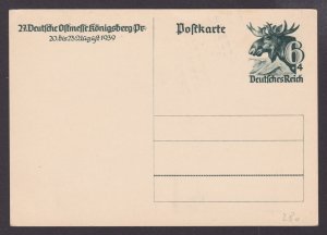 GERMANY 1939, Pre-stamped postcard Mi #P280, Unused