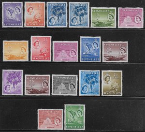 Seychelles Scott #'s 173 - 190 MH