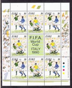 Ireland Scott 799-800 Mint NH mini-sheet (Soccer)