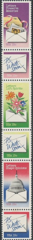 Scott: 1805-1810 United States - Letter Writing Week, - MNH