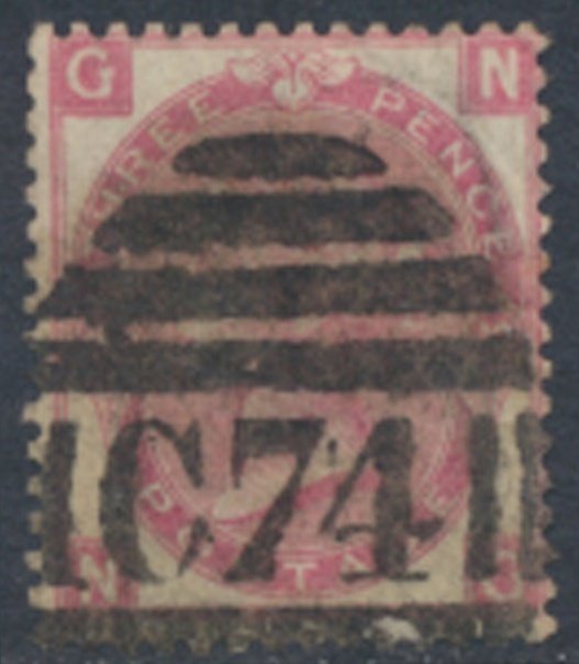 GB  SG 103 Pl 10  SC# 49 Used  2 clear margins clean C74 cancel see details s...