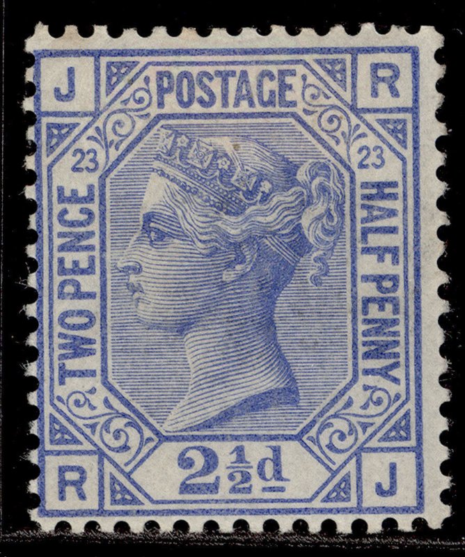 GB QV SG157, 2½d blue plate 23, M MINT. Cat £450. RJ