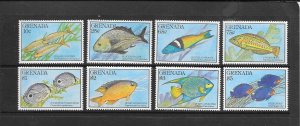 FISH - GRENADA #1867-74  MNH