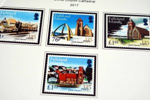 COLOR PRINTED FALKLAND ISLANDS 2011-2020 STAMP ALBUM PAGES (36 illustr. pages)