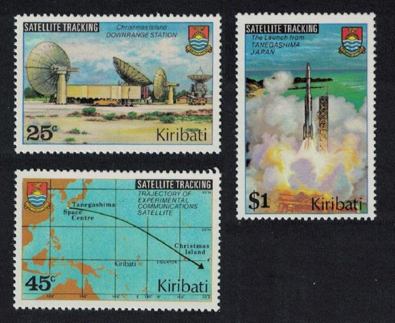 Kiribati Satellite Tracking 3v SG#109-111