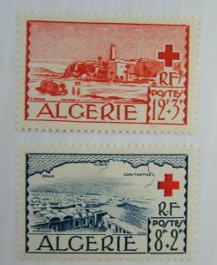 1952 Algeria  SC #B67-68  RED CROSS   EL OUED AND BOU-NOURA  MH stamp set