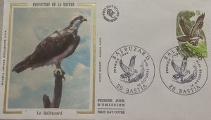 P) 1978, FRANCE, FDC, BALBUZARD, NATURE SERIES, FISH EAGLE, ENDEMIC FAUNE, XF