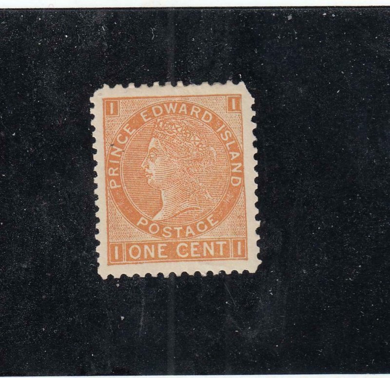 PRINCE EDWARD ISLAND # 11  VF-MH 1cts  QUEEN VICTORIA / BROWN ORANGE CAT VAL $10