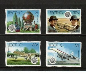 Lesotho 1983 - Manned Flight - Concorde - Set of 4 Stamps - Scott #403-6 - MNH