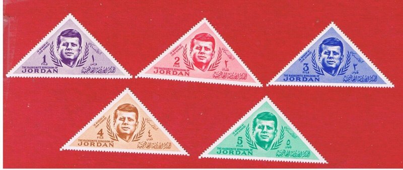 Jordan #457-461   MNH OG  Kennedy  Free S/H