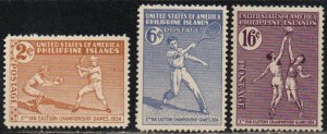 Philippines Sc #380-382 MNH