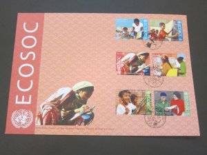 United Nations (NY,Vienna,Geneva) 2011 Sc 499-500,538-9,1029-30 FDC