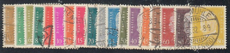 Germany - 1928-32 - SC 366,368-84 - Used - Short set