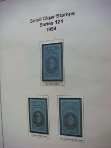 wbstamps: USA Revenue Small Cigar Series 124 (1954) MNH - TD4