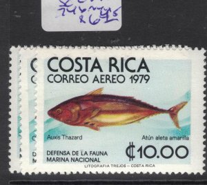 Costa Rica Fish SC C743-746 MNH (5fel) 