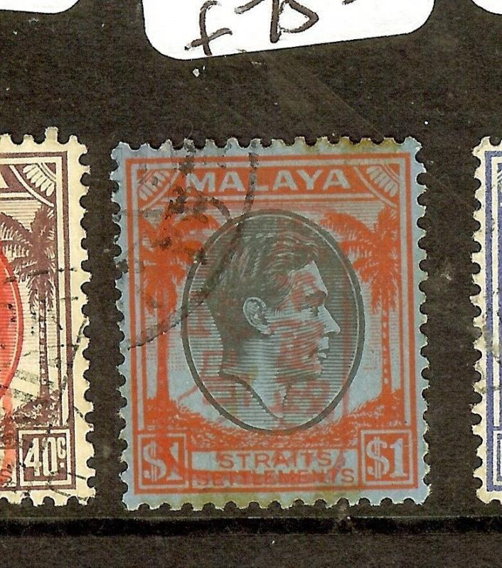 MALAYA PERAK (P1710B)JAPANESE OCCUPATION STRAITS CHOP $1.00  SGJ158  VFU