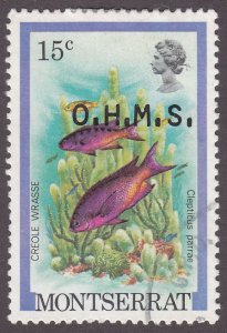 Montserrat O47 Creole Wrasse O/P  1981