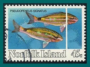 Norfolk Island 1984 Reef Fish, 45c used  #340,SG335
