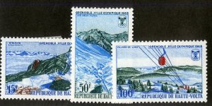 BURKINA FASO 182-4 MH SCV $3.25 BIN $1.65 WINTER SPORTS