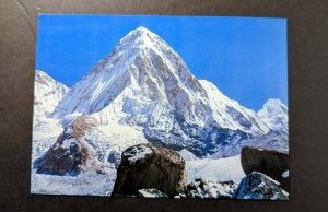 1987 Nepal Commemorative Postcard Cover Pumo Ri Silver Jubilee First Ascent
