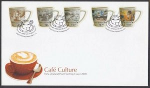 NEW ZEALAND 2005 Cafe Culture self adhesive set commem FDC..................V987