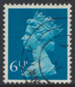 GB Machin 6½p  SC# MH60 Used  1 center band  see details & scans