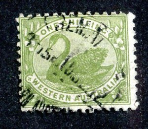 1912 Western Australia Sc.# 102 used p.11½x12 cv $50 (220 BCXX )