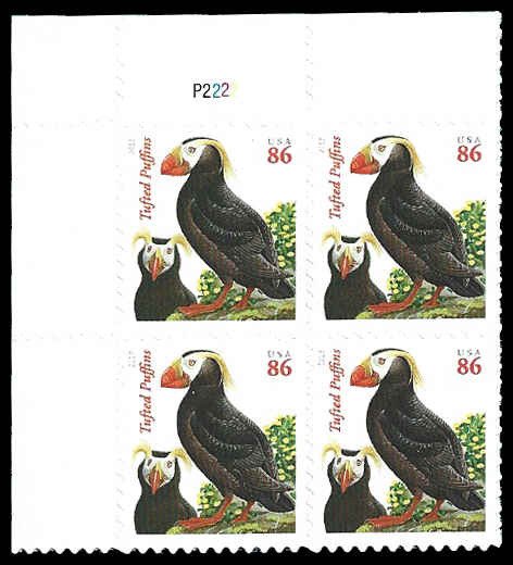 PCBstamps   US #4737A PB $3.44(4x86c)Tufted Puffins, P2222, MNH, (PB-1)