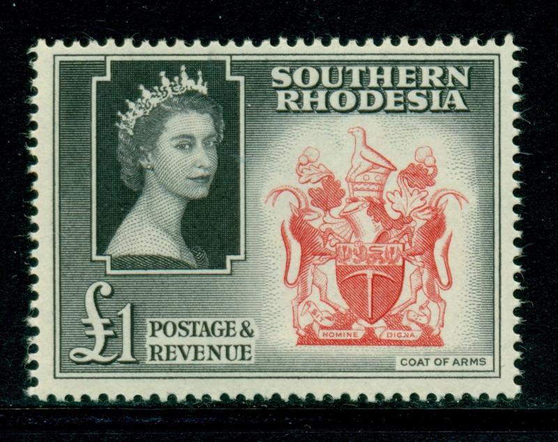 Southern Rhodesia MNH Scott #94 £1 QEII Coat of Arms $$$