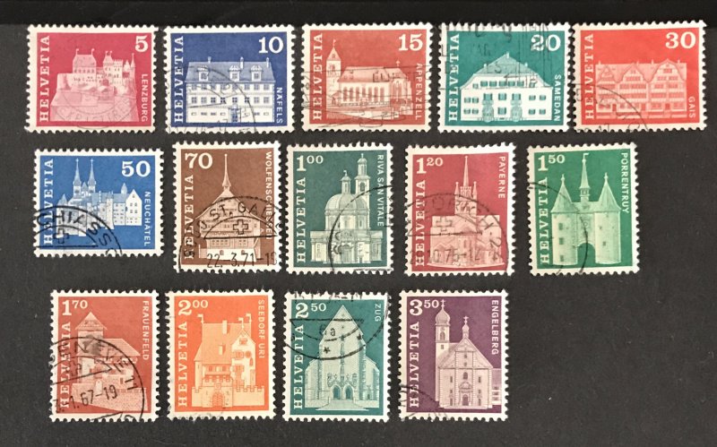 Switzerland 1964-68 #440//55, Used, CV $5.45