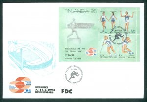 Finland. 1994. FDC.  Finlandia 95 European Champ. In Athletics. Run. Sc# 939