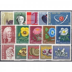 Switzerland 1958 Complete Yearset MNH Luxe