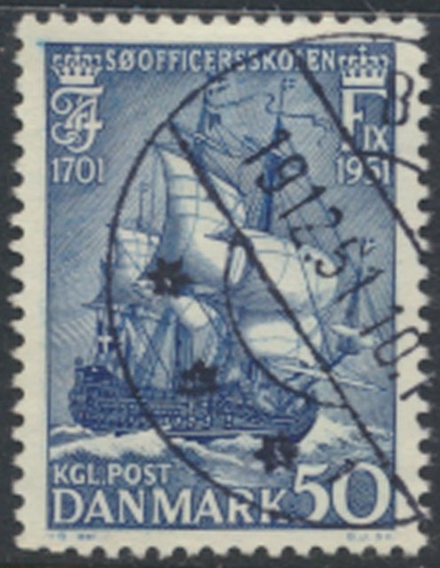 Denmark   Sc# 328   Used   Warship   see details  / scans